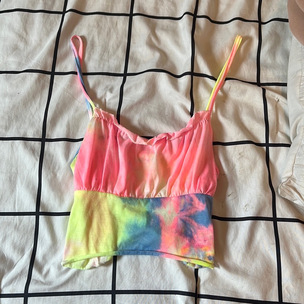 Crop tie dye summer crop top